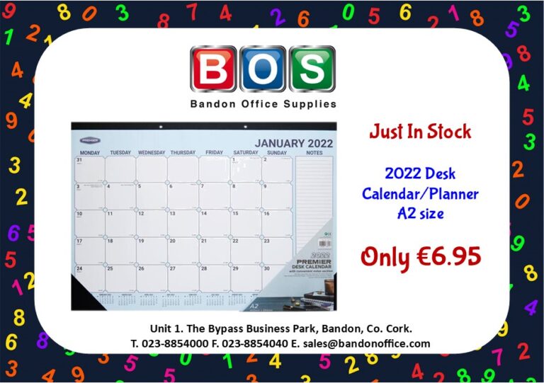 September 29th A2 Desk Calendar 768x541